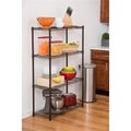 Trinity Trinity TBFPBR-0901 4 Tier Indoor Wire Shelving Rack; Dark Bronze - 36 x 14 x 54 in. TBFPBR-0901